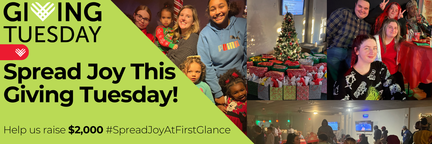 Giving Tuesday Awareness Event Twitter Header in Dark Blue White Dark Green Style